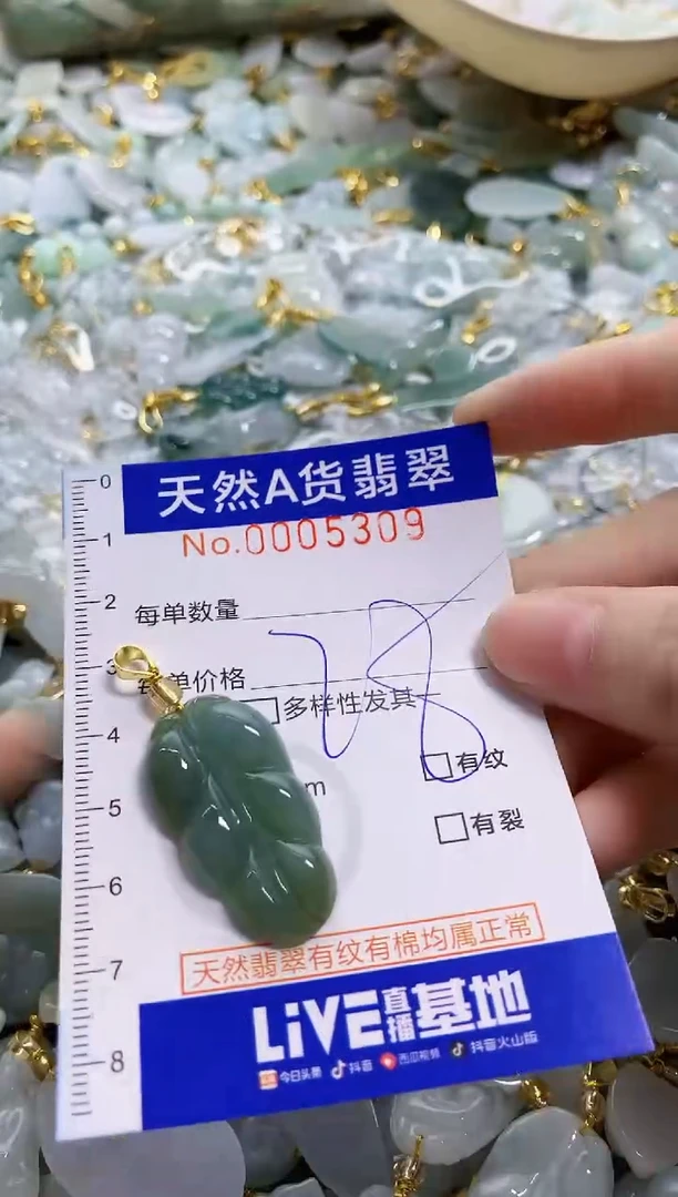 颈饰未镶嵌翡翠天然A货翡翠