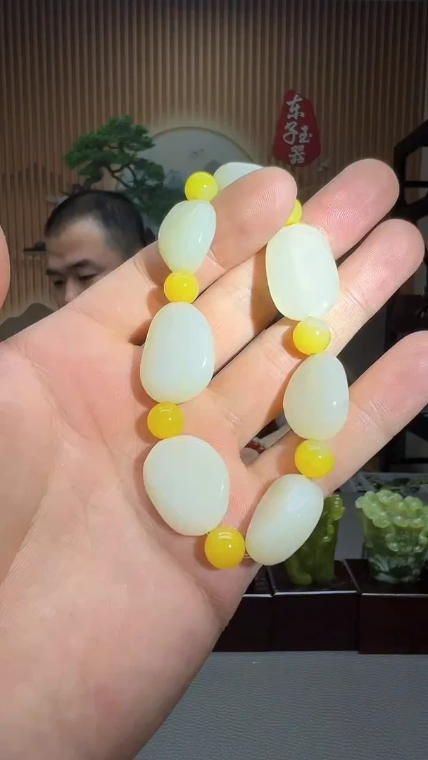 【闪购商品】和田玉手串未镶嵌天然和田玉随形手串