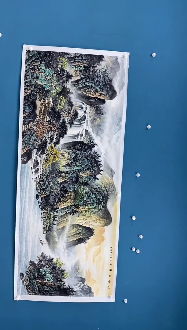 【闪购商品】国画1.24-王夫怀-六尺山水72