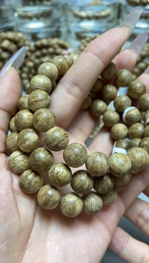 手串沉香菩萨棋圆珠单圈1.1虎斑多样性发其一