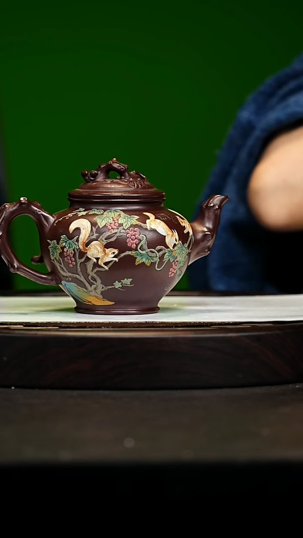 宜兴原矿高端紫砂 紫泥400cc