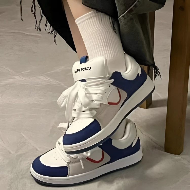 原创马里奥2025春百搭校园女高颜值学生面包鞋小众ins潮低帮板鞋