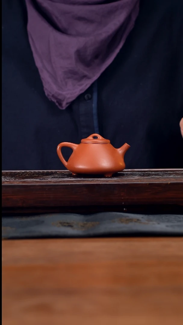 【闪购商品】紫砂茶壶140cc原矿赵庄朱泥石瓢16