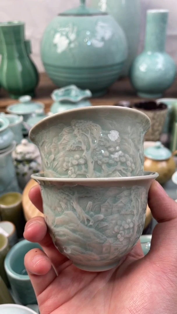 【闪购商品】2个 特价福利 微瑕 慧仙青瓷