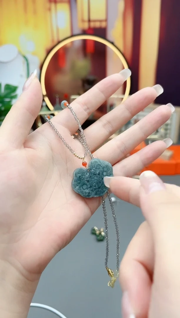 未镶嵌翡翠耳饰翡翠如懿项链
