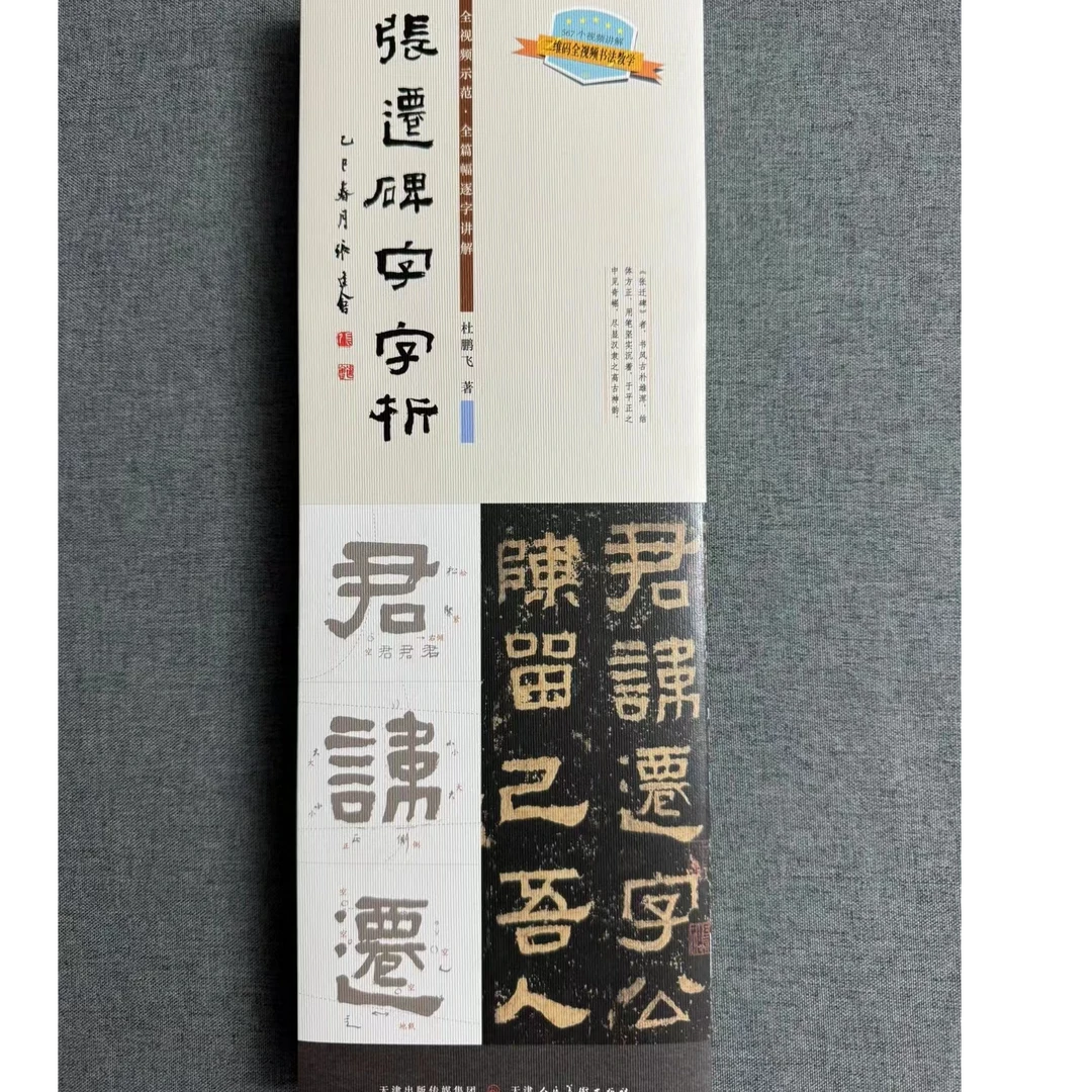 《张迁碑字字析》，杜鹏飞著全篇逐字视频精讲汉隶张迁碑技法精讲
