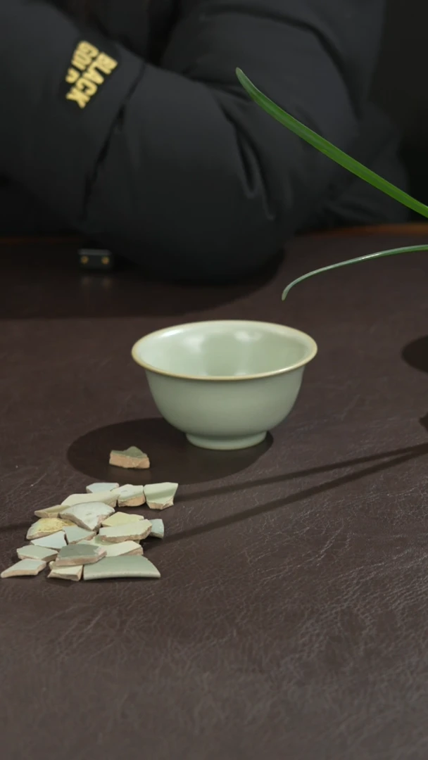 瓷瓷 宣宝汝瓷原矿原釉手工作品微瑕