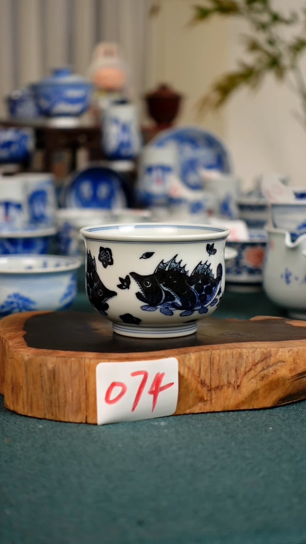 茶杯074全手工手绘茶器