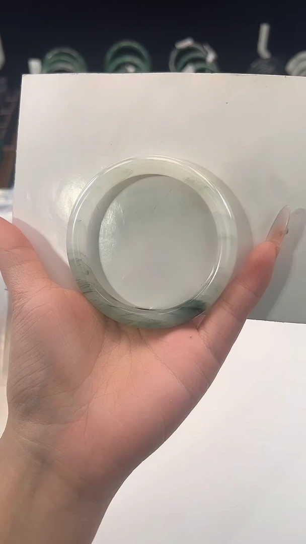 未镶嵌手镯石英质玉60圈口021