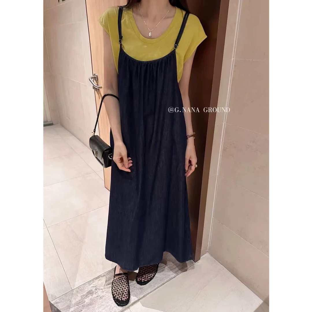 608 时尚套装慵懒风韩系风夏季吊带裙减龄少女风牛仔