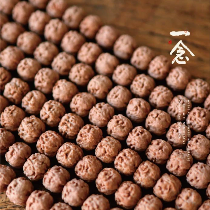 【一念出品】8mm+ 红皮高密度 五爪金龙佛手小金刚 108念珠