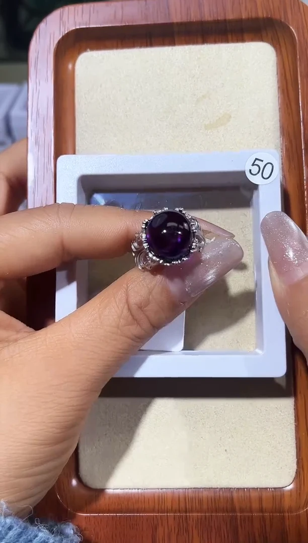 【闪购商品】水晶戒指银S925镶嵌定制