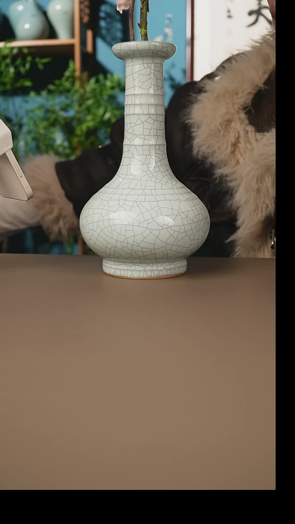 月白竹节瓶23