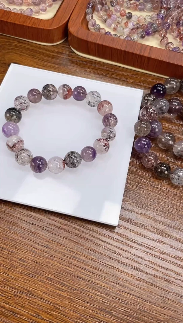 【闪购商品】水晶手链未镶嵌天然超七10mm多样性发一