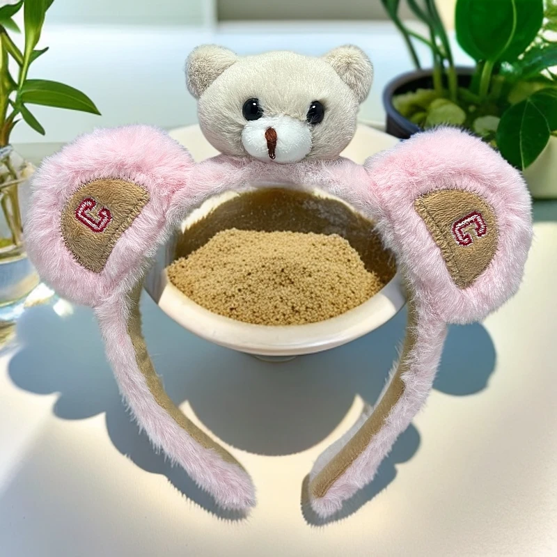 百搭CC超萌发箍化妆毛绒发箍达菲卡通可爱头饰洗脸发饰新款发箍