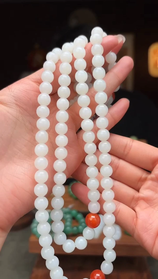 颈饰未镶嵌和田玉m***o8mm  49