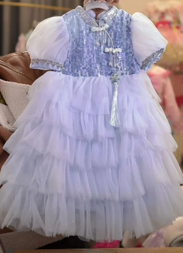 【8016】女童公主裙蓬蓬裙婚礼生日钢琴演出连衣裙