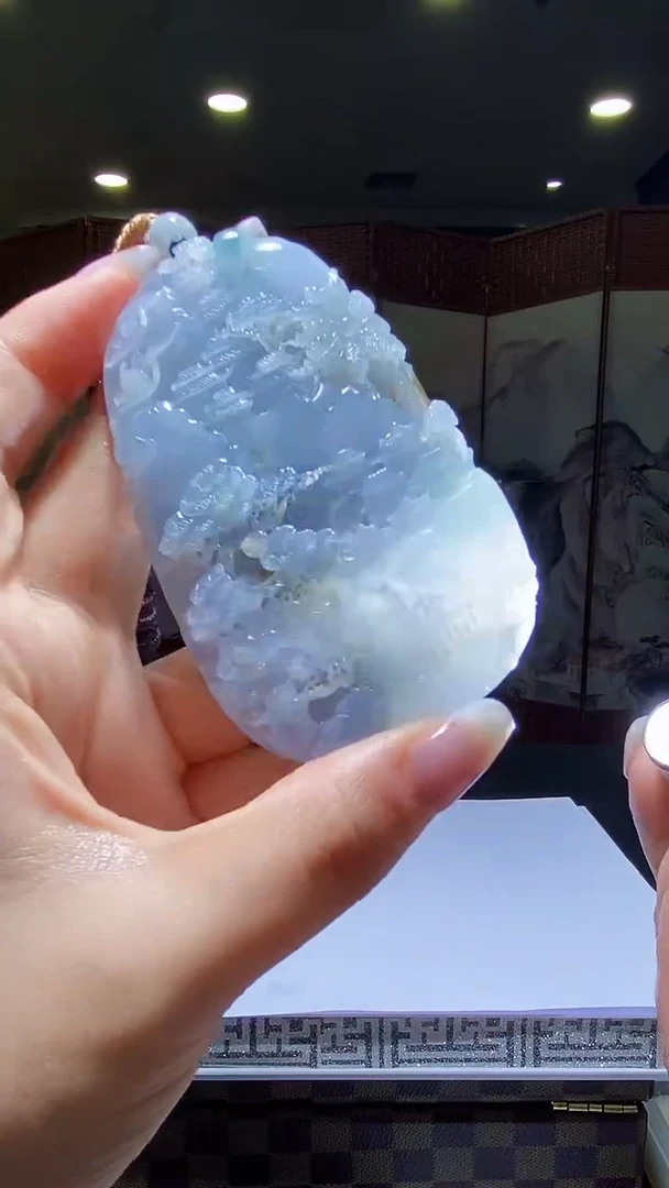 定制翡翠未镶嵌38/0508/W/山水