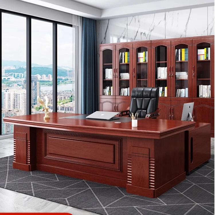 老板桌办公桌简约现代总裁桌经理主管桌椅新中式大班台办公室家具