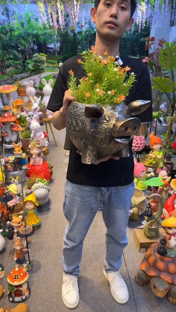 无花朵花园庭院摆件&00&