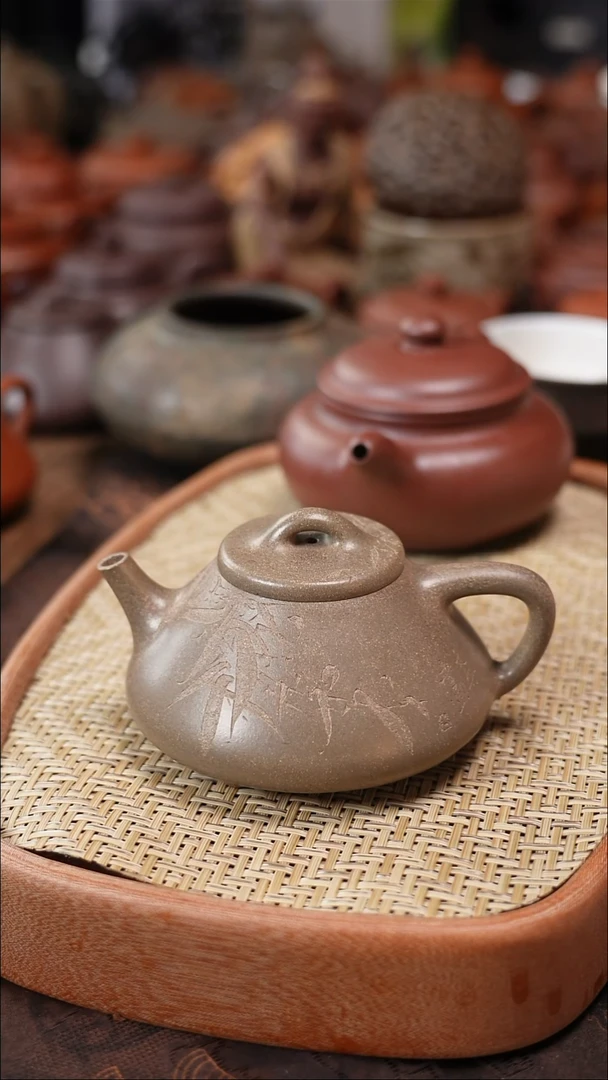茶壶紫砂阿*青段全手工子冶