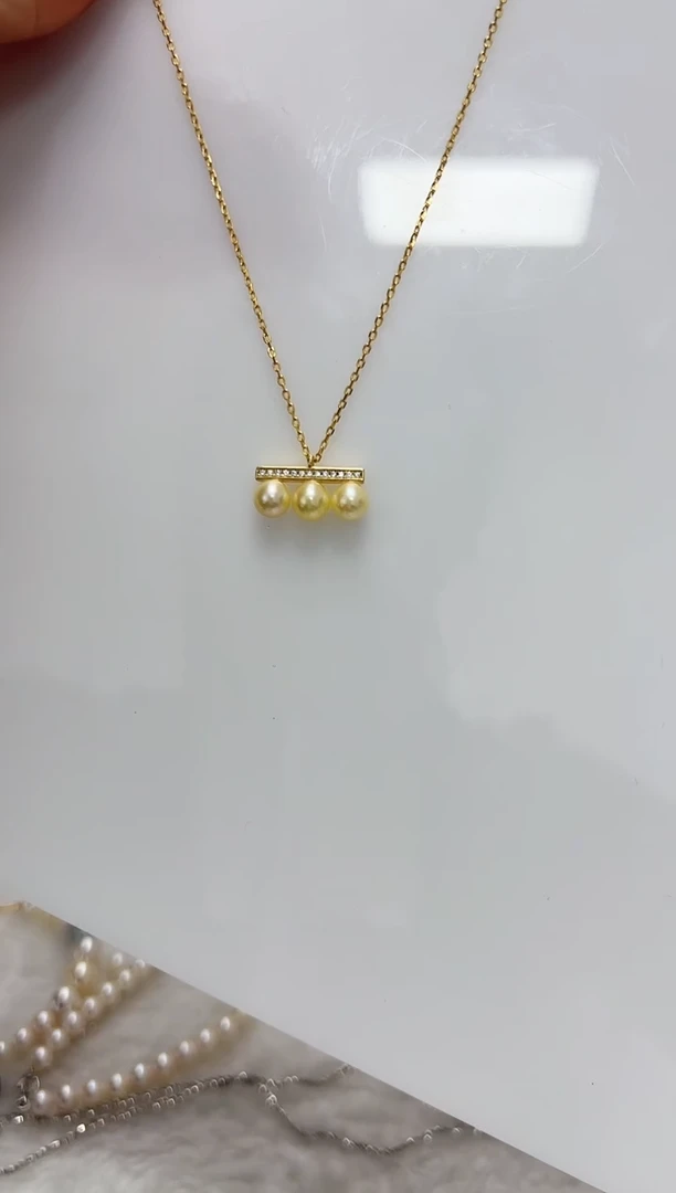 【闪购商品】海水珍珠DA银S925镶嵌平衡木 C1239