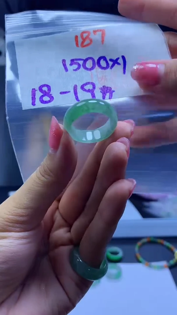 未镶嵌定制翡翠戒圈#1500元-毛货需精细抛光187