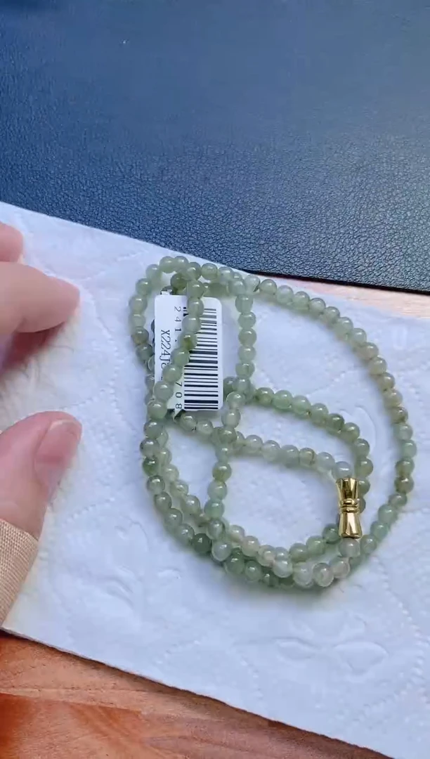 未镶嵌手链翡翠珠串