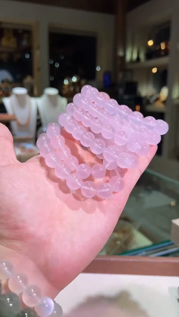未镶嵌手串水晶12mm+星光马粉（多样性发一）