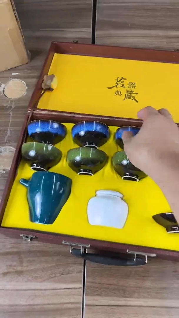 羽化高端茶具。陶瓷