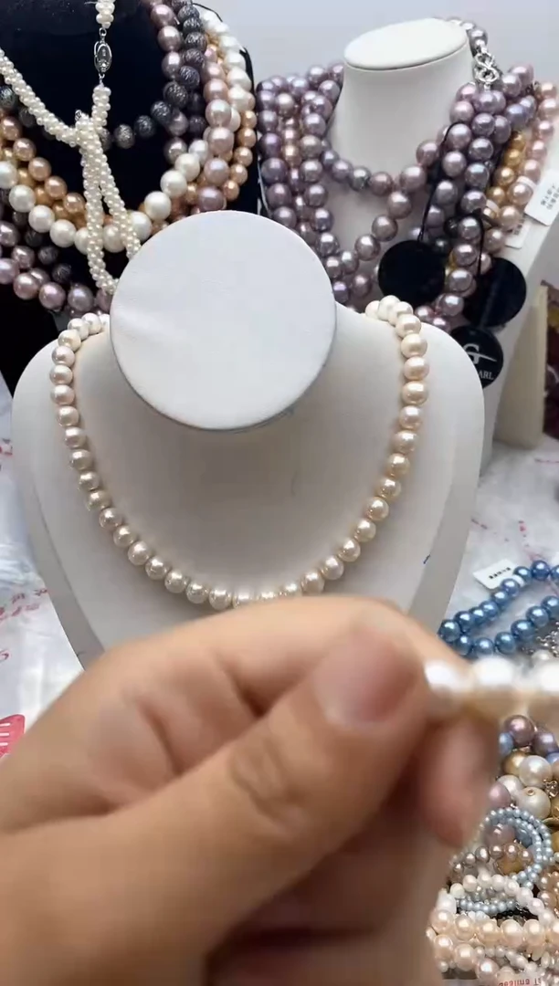 淡水珍珠钛钢颈饰73