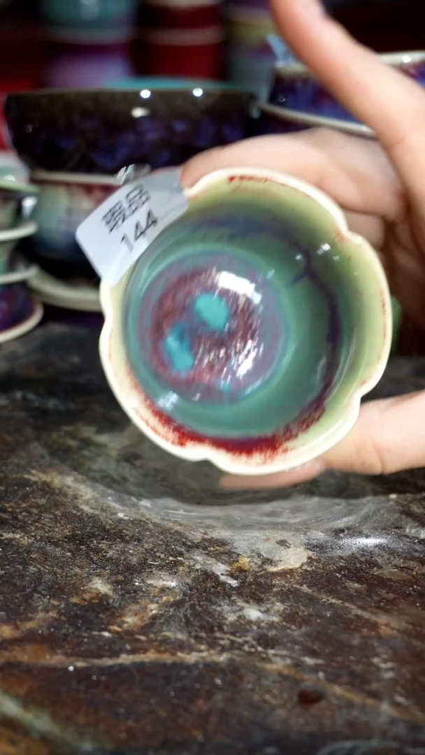 摆件精品窑变钧瓷茶器