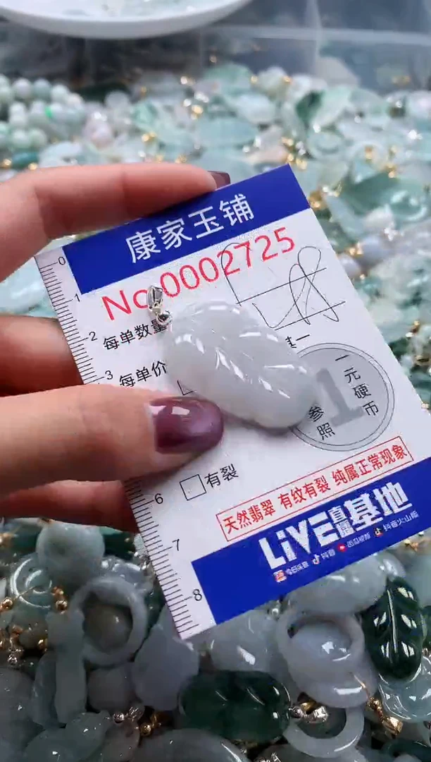 翡翠未镶嵌吊坠(不含链)2725