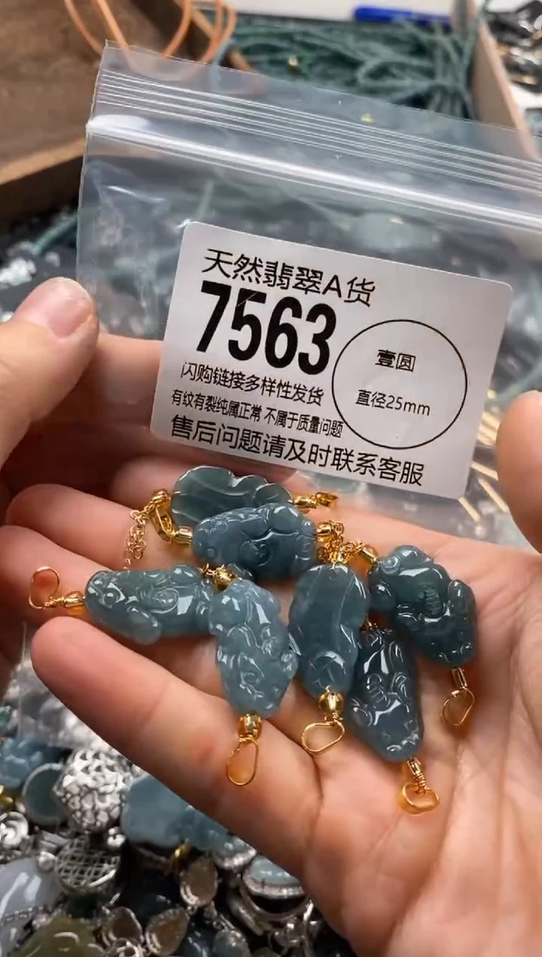 【闪购商品】翡翠颈饰未镶嵌多样性发其一7563