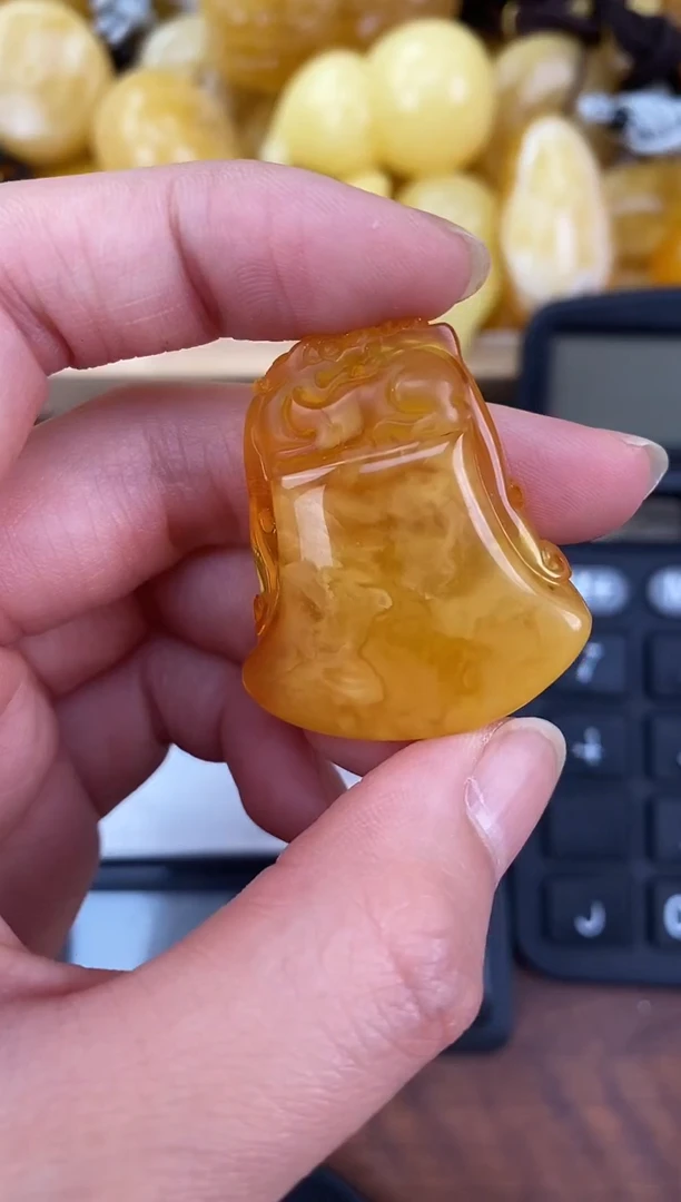 裸石琥珀未镶嵌天然琥珀蜜蜡