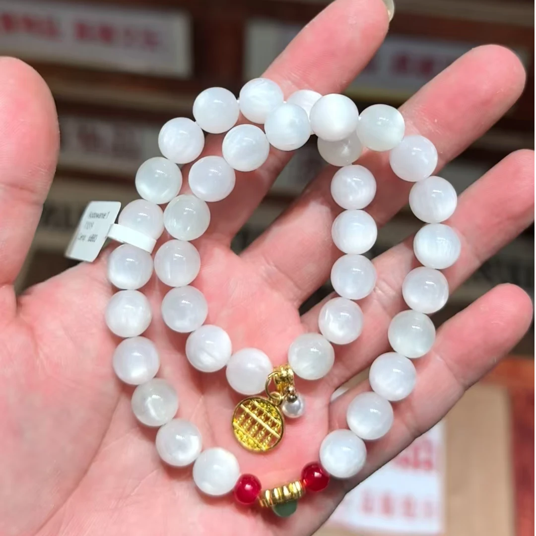 合金手链合金手链海云母七彩设计款双圈手串