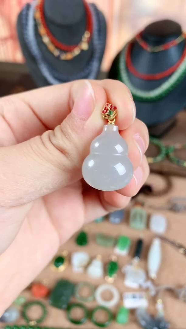 吊坠(不含链)银S925镶嵌和田玉1