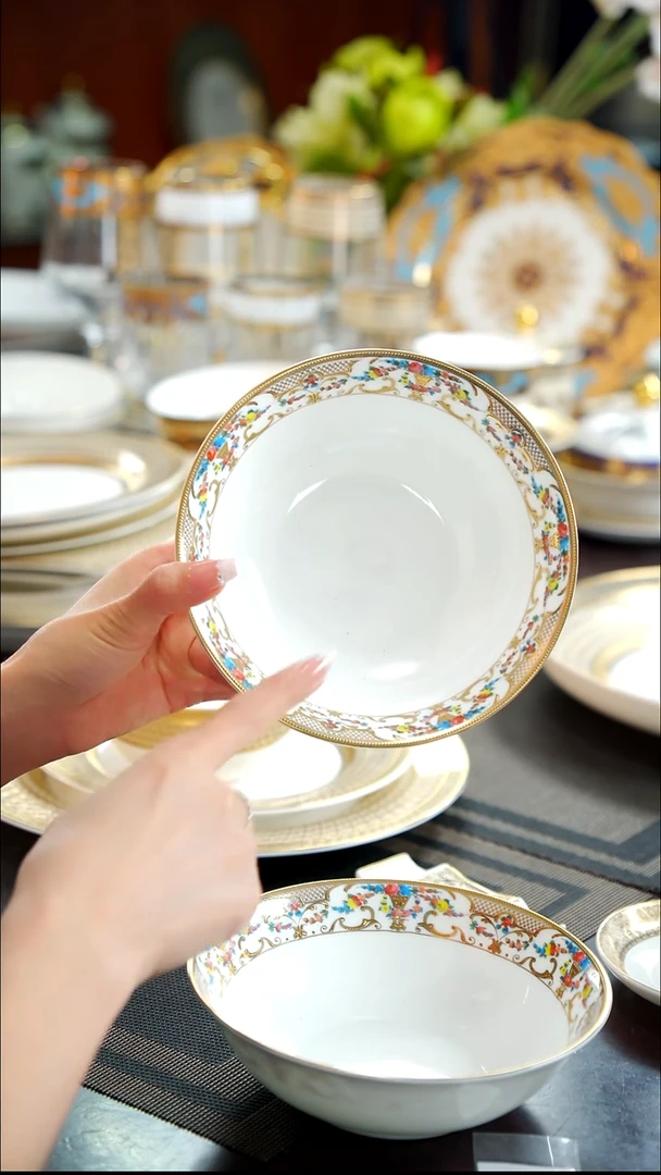 瓷片6英寸水果碗2个