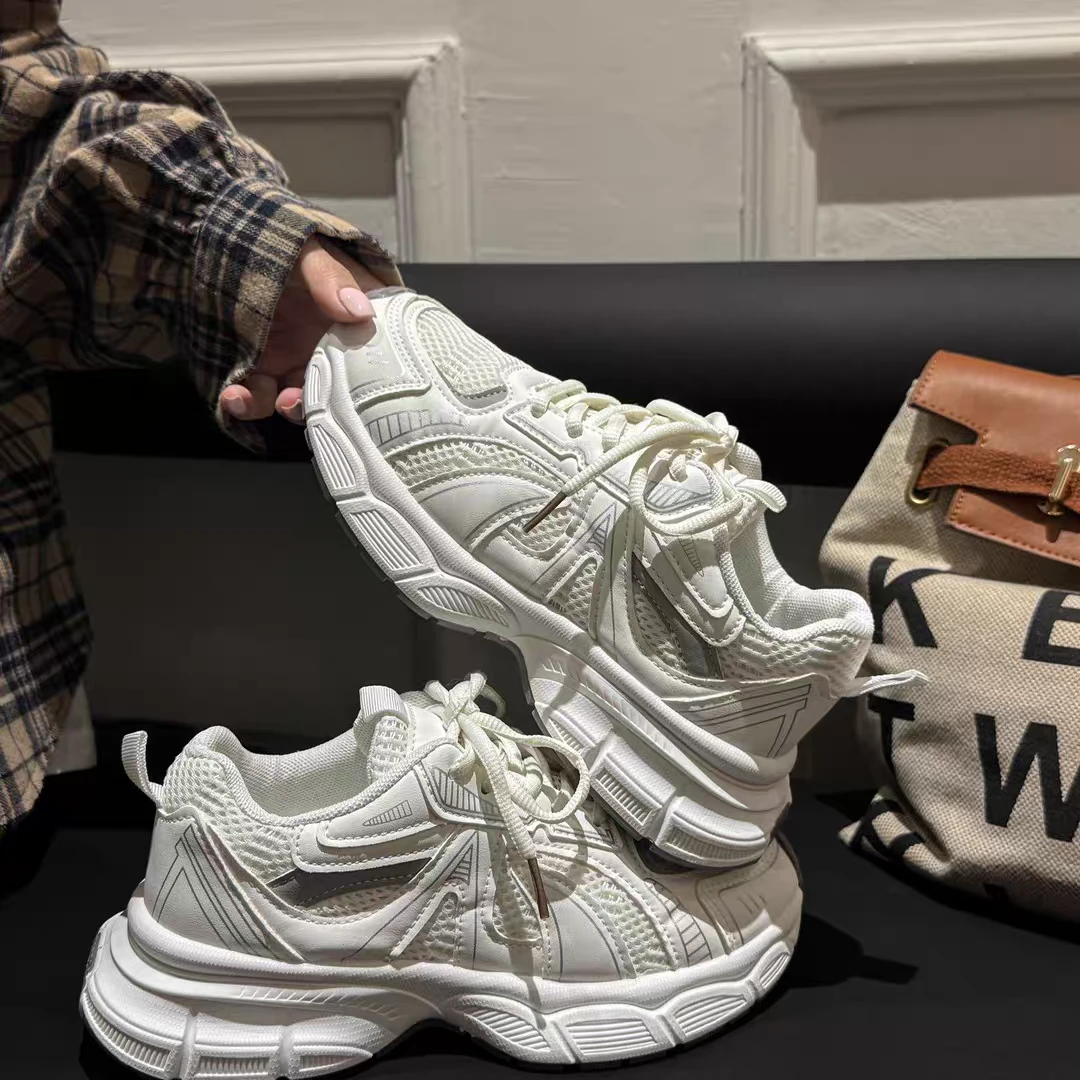 L-1980 透气老爹鞋2025夏季新款ins潮流时尚休闲鞋女士老爹鞋百搭