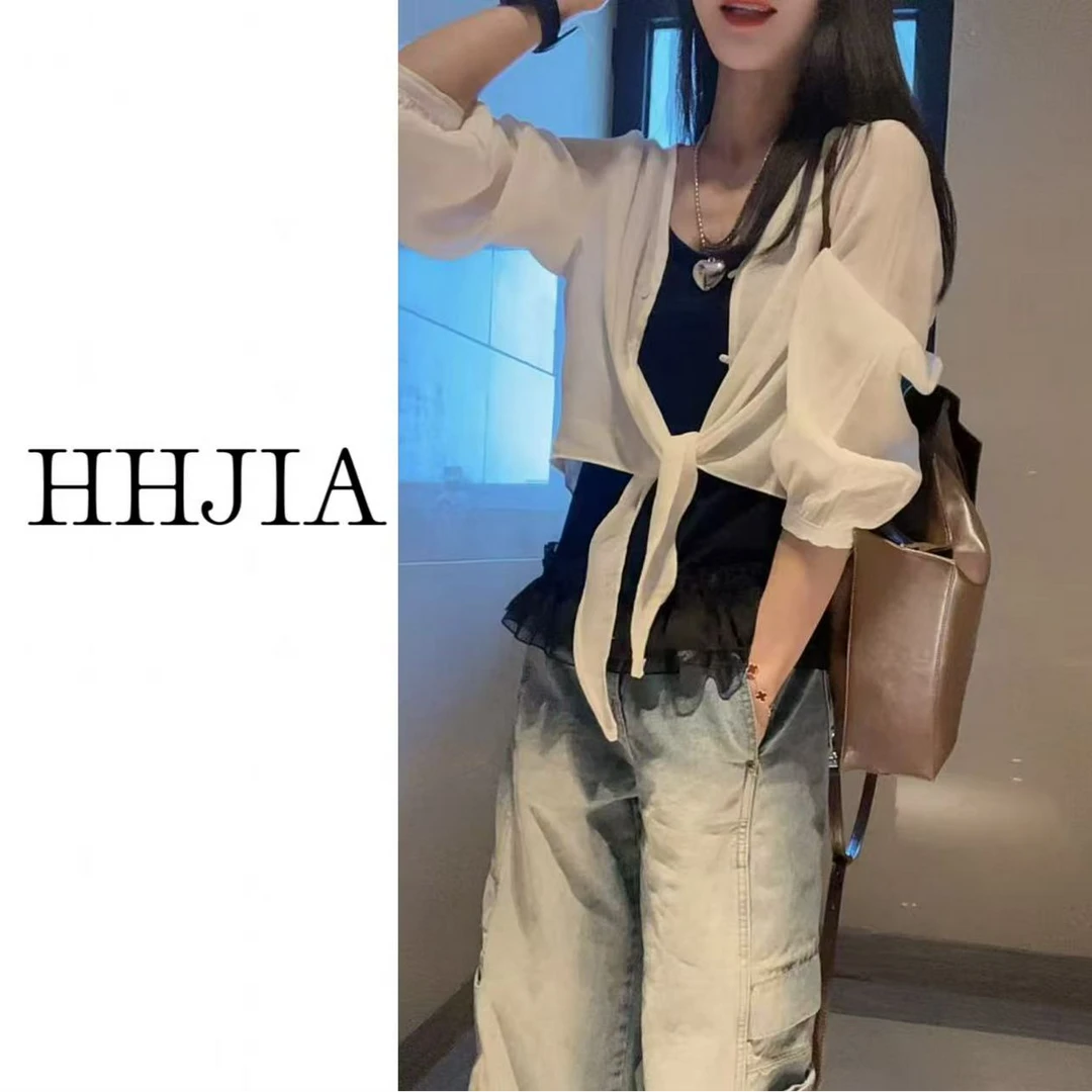 【慧慧家】韩国.2025定制款 韩系V领长袖防晒小衫