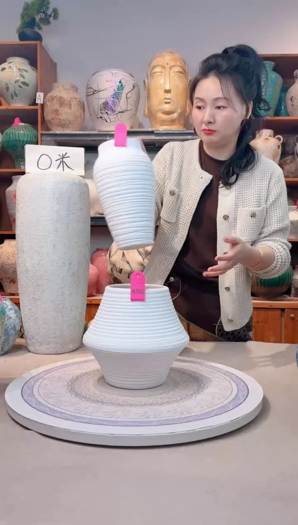 瓶陶瓷花瓶 无花  福利 不能装水 a522