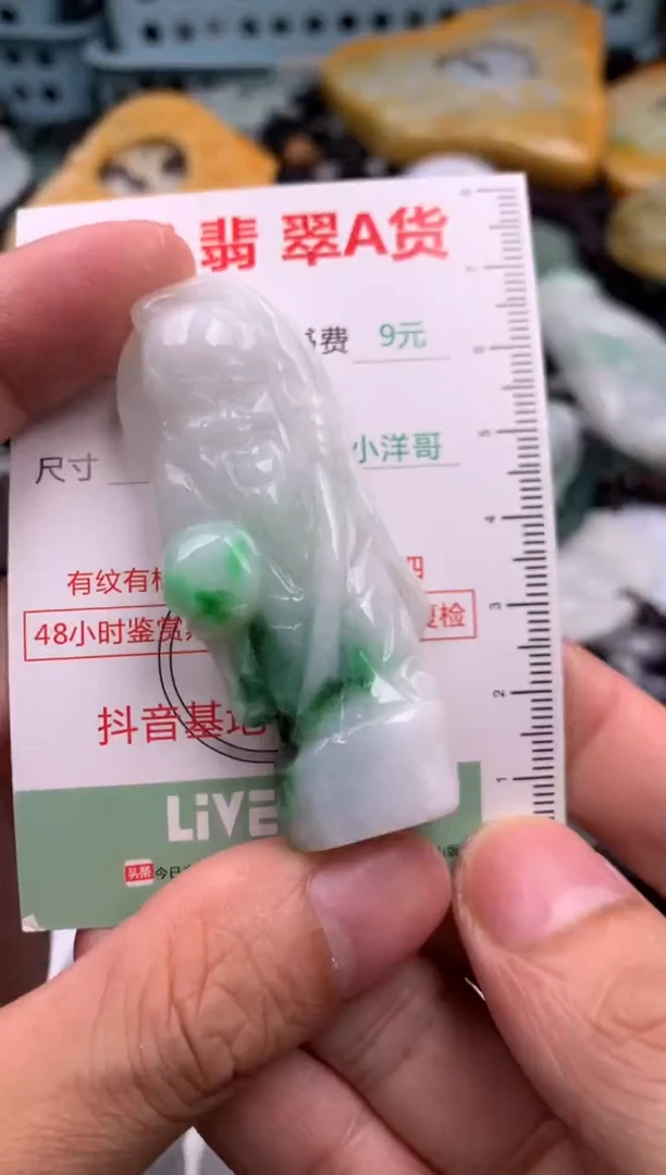 翡翠未镶嵌吊坠(不含链)1