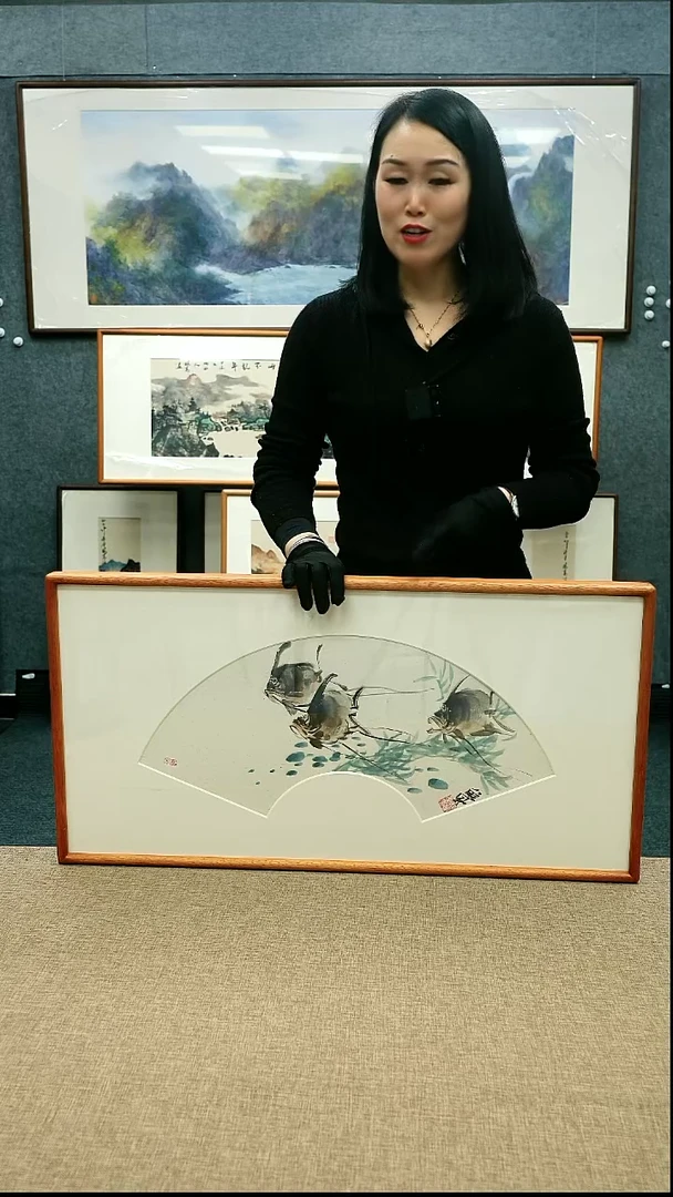 【闪购商品】国画放漏/本土画家40*80带框