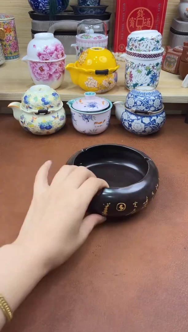 陶陶瓷茶具摆件旅行套组