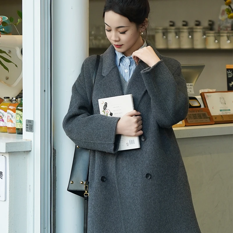 【新店特惠】百搭韩版网红秋季气质显瘦春秋设计感大衣外套