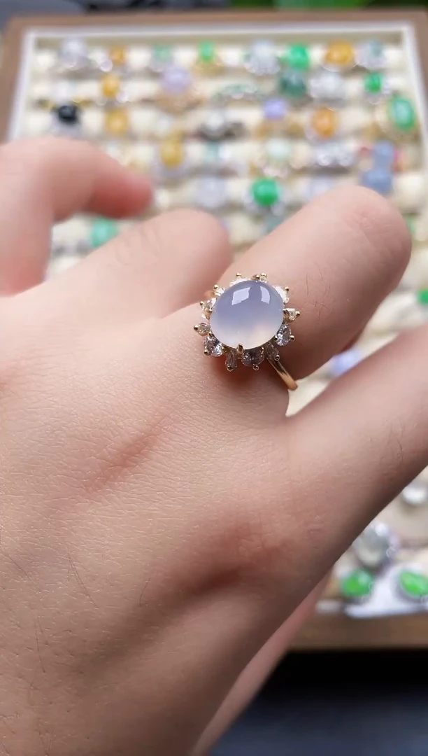 银S925镶嵌戒指翡翠24