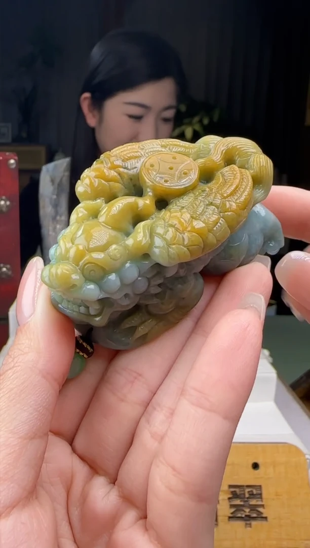 【闪购商品】翡翠摆件未镶嵌底座XY@@960Q3J13022
