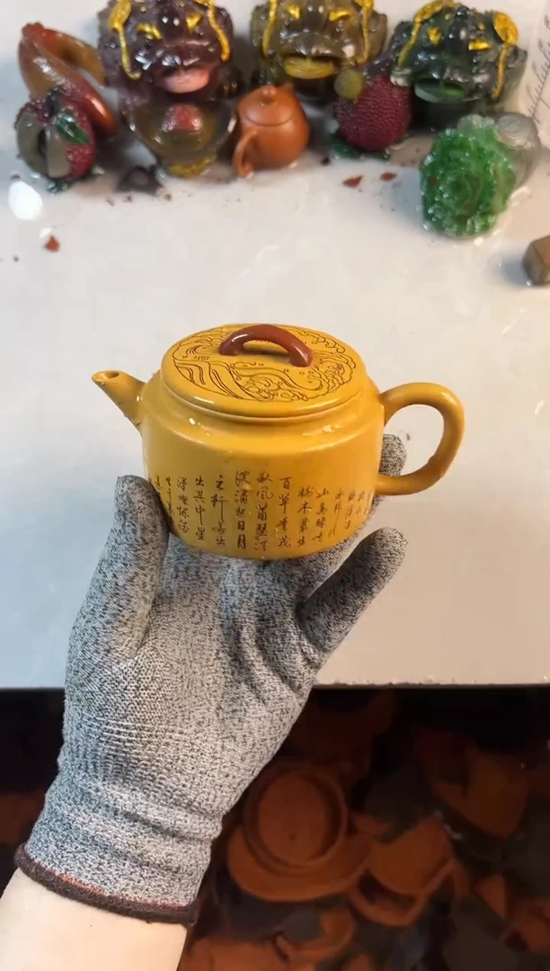 黄金段泥观沧海小汉瓦+壶绳