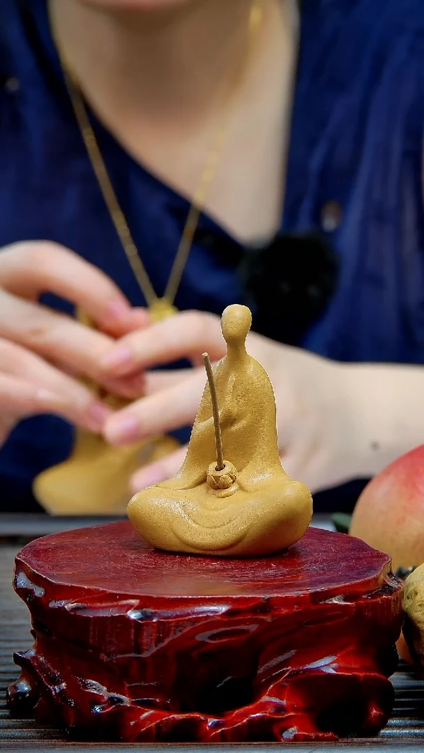 宜兴紫砂手工无相佛