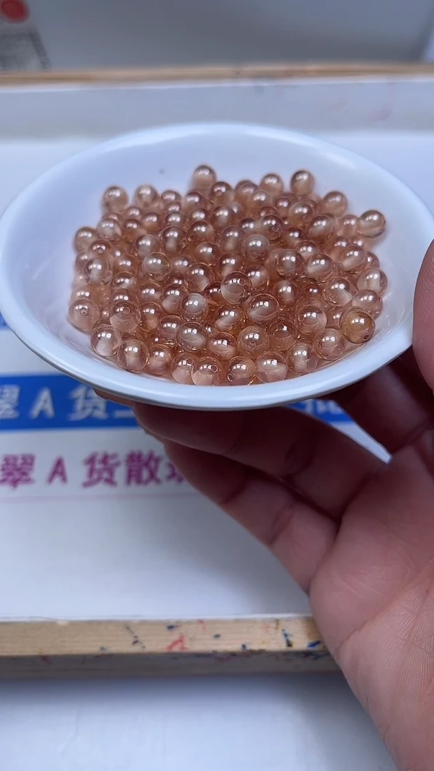 未镶嵌天然锆石散珠B2062 香槟锆石（深）6mm10颗9.9元